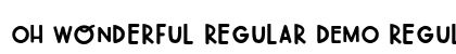 Oh Wonderful Regular DEMO Regular preview
