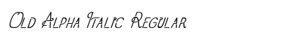 Old Alpha Italic Regular preview