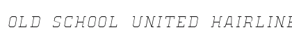 Old School United Hairline Italic Preview