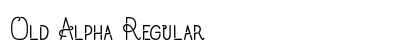 Old Alpha Regular preview