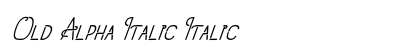 Old Alpha Italic Italic Preview