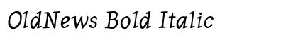 OldNews Bold Italic Preview