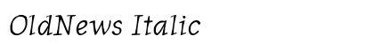 OldNews Italic Preview