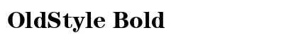 OldStyle Bold preview