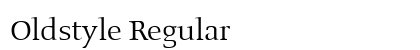 Oldstyle Regular Preview