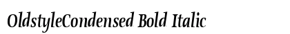 OldstyleCondensed Bold Italic Preview