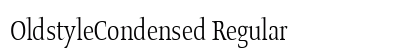 OldstyleCondensed Regular preview