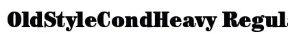 OldStyleCondHeavy Regular preview