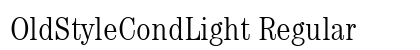 OldStyleCondLight Regular preview