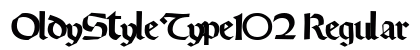 OldyStyleType102 Regular Preview