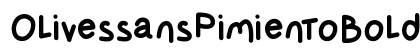 OlivessansPimientoBold Bold preview