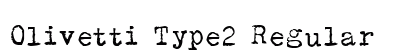 Olivetti Type2 Regular preview