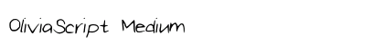 OliviaScript Medium preview