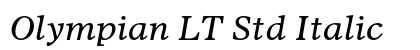 Olympian LT Std Italic Preview