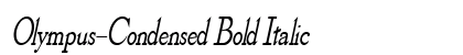 Olympus-Condensed Bold Italic Preview