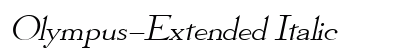 Olympus-Extended Italic Preview