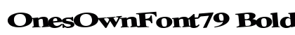 OnesOwnFont79 Bold preview