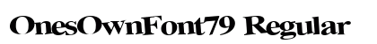 OnesOwnFont79 Regular preview