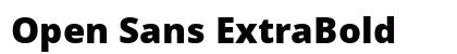 Open Sans ExtraBold Preview