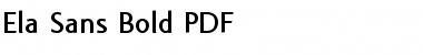 Download Ela Sans Bold Font