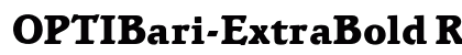 OPTIBari-ExtraBold Regular preview