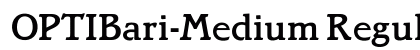 OPTIBari-Medium Regular preview
