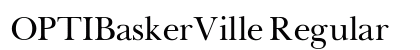 OPTIBaskerVille Regular preview