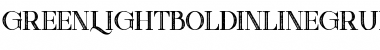 Download Green light bold inline grunge Font