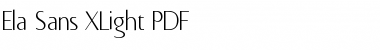 Download Ela Sans XLight Font