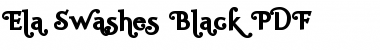 Ela Swashes Black Regular Font