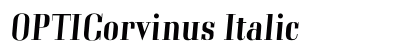 OPTICorvinus Italic Preview