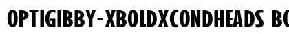 OPTIGibby-XBoldXCondHeads Bold preview