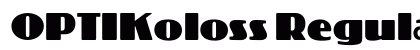 OPTIKoloss Regular Preview