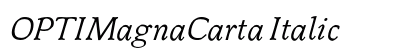 OPTIMagnaCarta Italic Preview
