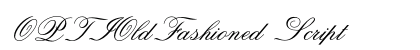 OPTIOldFashioned Script preview