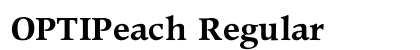 OPTIPeach Regular preview