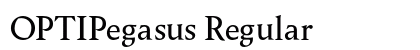OPTIPegasus Regular preview