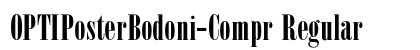 OPTIPosterBodoni-Compr Regular preview