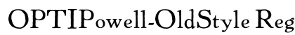 OPTIPowell-OldStyle Regular preview