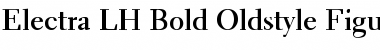 Electra LH RegularOsF Bold Font