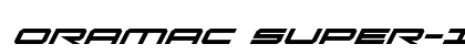 Oramac Super-Italic Italic preview