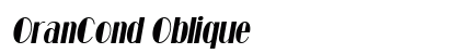 OranCond Oblique Preview