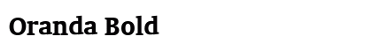 Oranda Bold Preview