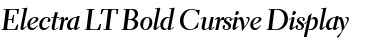 Electra LT Display Bold Italic Font