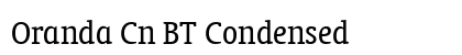 Oranda Cn BT Condensed Preview