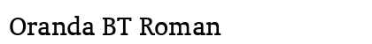 Oranda BT Roman Preview