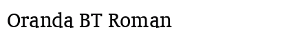 Oranda BT Roman Preview