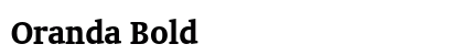 Oranda Bold Preview
