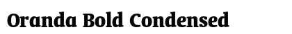 Oranda Bold Condensed Preview