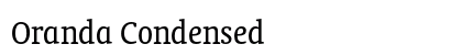 Oranda Condensed Preview
